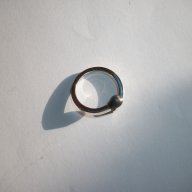 сребърен  пръстен "кибритена клечка", снимка 5 - Пръстени - 10899011