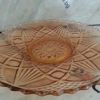 Стъклено плато чиния фруктиера , снимка 5 - Антикварни и старинни предмети - 24962918