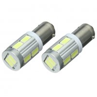 2 броя габарити BAX9S 10 LED диода, крушка, H6W, светлини, фарове , снимка 5 - Аксесоари и консумативи - 20574535
