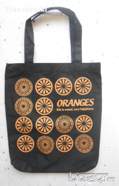 Спортна дамска чанта с две дръжки "Портокали", снимка 1