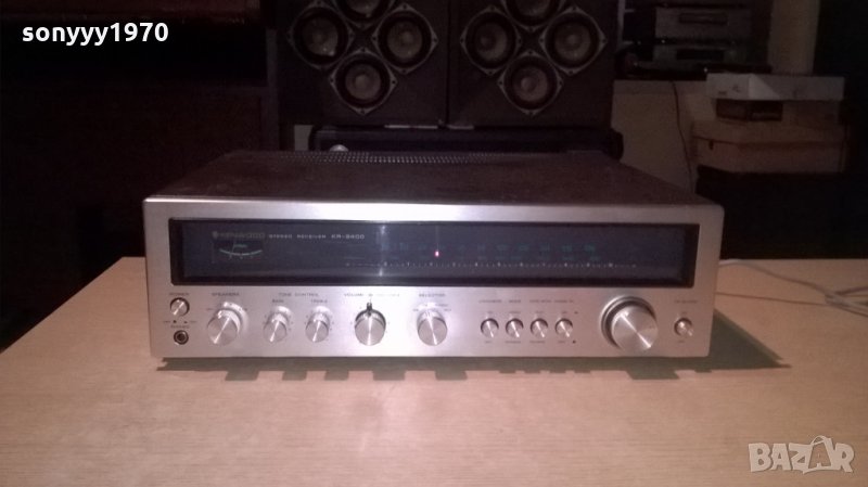 kenwood kr-2400 stereo receiver-made in japan-внос швеция, снимка 1