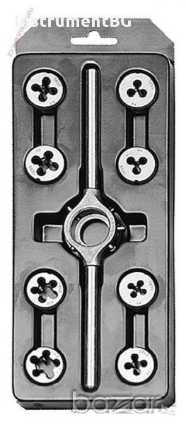 К-т плашки с върток Bucovice Tools / 9 части, снимка 1