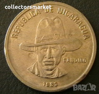 50 центаво 1983, Никарагуа, снимка 2 - Нумизматика и бонистика - 21489053