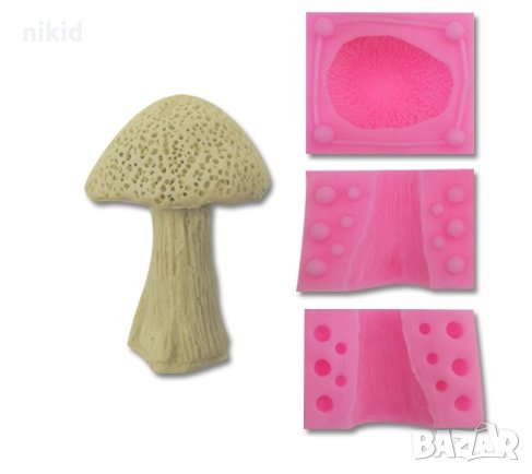 3D гъба 3 части силиконов молд форма декорация торта фондан шоколад и др. 