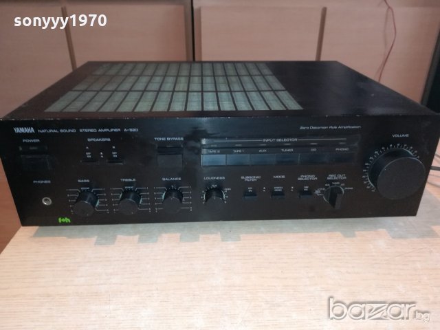 yamaha a-520-stereo amplifier-made in japan-внос швеицария, снимка 5 - Ресийвъри, усилватели, смесителни пултове - 21342635