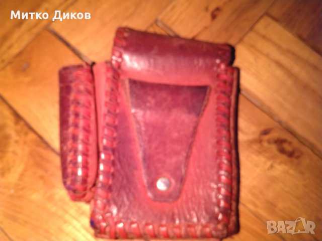 Калъвче за цигари и запалка от естествена кожа за колан, снимка 2 - Табакери - 24839737
