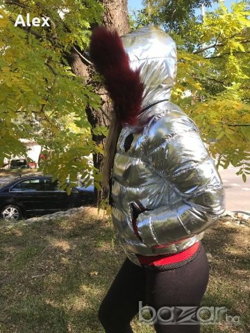 Черен петък!!!Дамско късо яке/реплика/естествен косъм, снимка 6 - Якета - 19614695