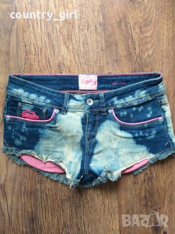 superdry hot.pant. - страхотни дънкови къси панталони КАТО НОВИ, снимка 11 - Къси панталони и бермуди - 25279918