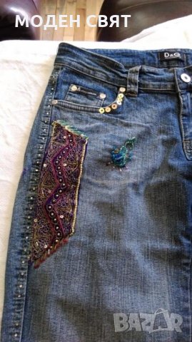 100%ОРИГИНАЛНИ винтидж дънки DOLCEGABBANA-D&G, снимка 10 - Дънки - 22192404