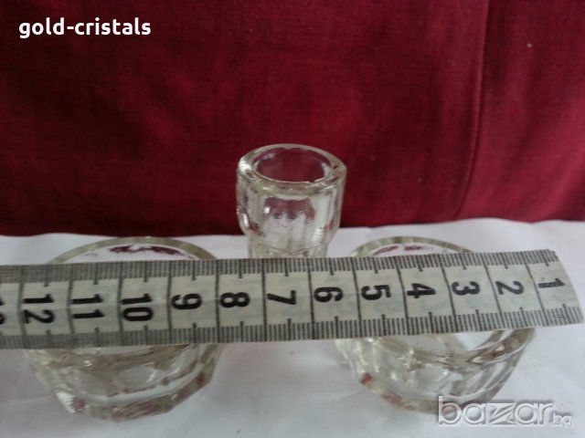 антикварна стъклена солница , снимка 4 - Антикварни и старинни предмети - 20243972