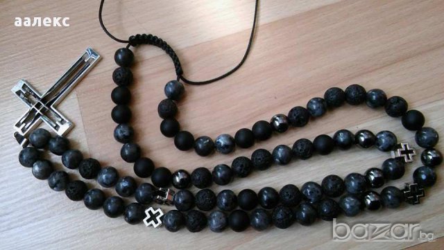 Ръчно изработен гердан/ броеница за мъже, снимка 2 - Колиета, медальони, синджири - 14218163