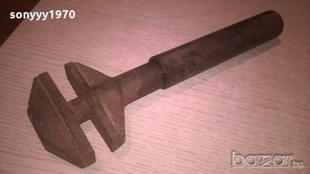 поръчан-ретро раздвижен ключ-антика 25х9см, снимка 3 - Ключове - 19310569