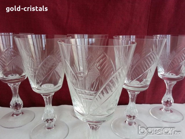  кристални чаши за вино ракия уиски коняк , снимка 11 - Чаши - 20115055