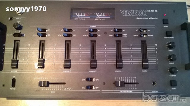 Vivanco mx775ec stereo mixer/eho-germany-внос швеицария, снимка 3 - Ресийвъри, усилватели, смесителни пултове - 13824371