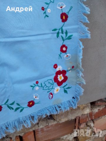 Стара бродирана покривка #8, снимка 5 - Антикварни и старинни предмети - 23789213