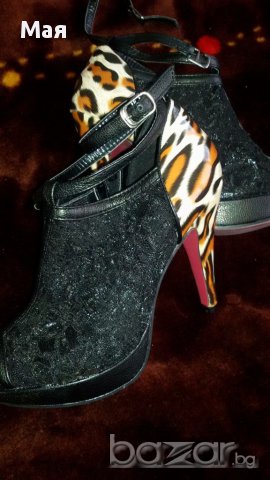 Дамски боти с дантела . Размер 37,38, снимка 3 - Дамски боти - 14937391