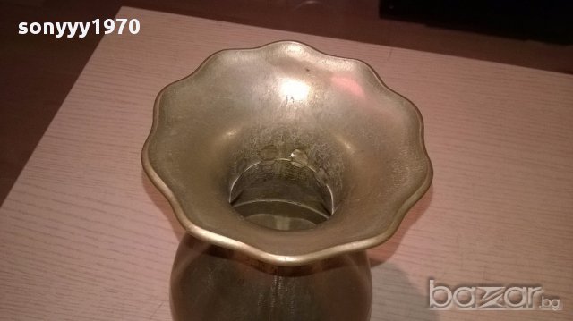 Massiv messing-ваза-18/12см-внос швеицария, снимка 6 - Колекции - 15443675