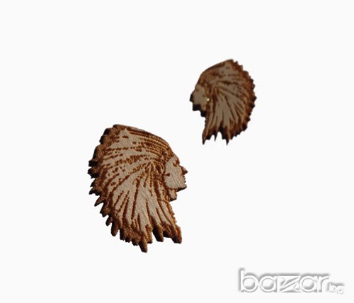 Обеци от дърво 2606 Good Wood, снимка 2 - Обеци - 6320533