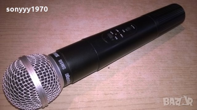 ПОРЪЧАН-shure sm58 made in usa-здрав безжичен микрофон, снимка 5 - Микрофони - 25104876