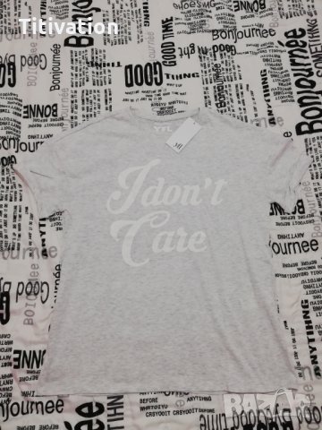 Сива тениска М, снимка 2 - Тениски - 23118031