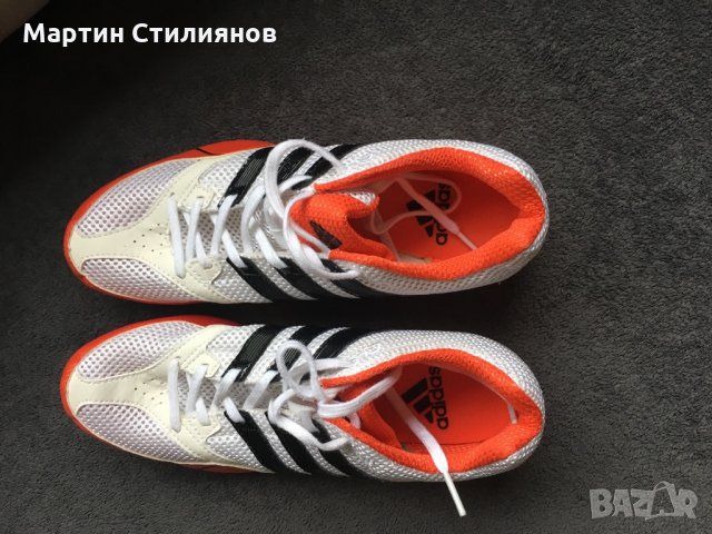 ADIDAS Techstar Allround 2 Track Spikes Shoes White Orange Black , снимка 5 - Маратонки - 25887535
