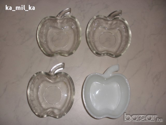 Сет купички с форма на ябълки, за ядки - прекрасни , снимка 1 - Форми - 11759884