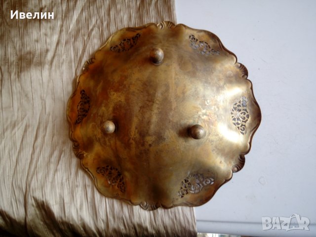 стара месингова купа,фруктиера арт деко, снимка 4 - Антикварни и старинни предмети - 22977619