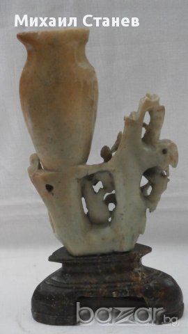 Стенна ваза 19-ти век , сапунен камък , снимка 7 - Антикварни и старинни предмети - 13774010