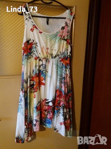 Дам.рокля-"COLOURS"-/вискоза/-цвят-шарена. Закупена от Италия., снимка 1 - Рокли - 22610548