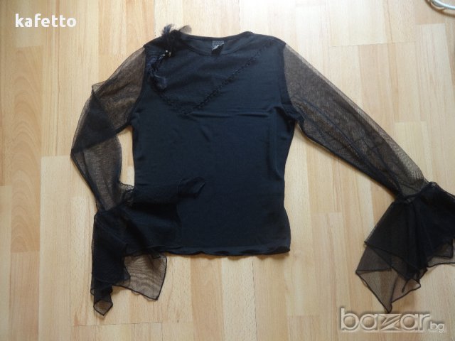 Като нова! Красива празнична блуза, снимка 1 - Блузи с дълъг ръкав и пуловери - 17051263