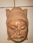  Стара Юруба маска-Нигерия, снимка 1 - Антикварни и старинни предмети - 23590673