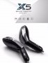 Х5 1619 Стилен Bluetooth трасмитер за автомобил с високоговорител Х5, снимка 3