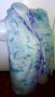 Ръчно рисуван копринен шал "Морски вълни", снимка 1 - Шалове - 22407418
