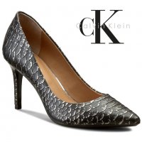 ПРОМО 🍊 CALVIN KLEIN 39 номер 🍊 Оригинални дамски обувки с шагрен от естествена кожа нови с кутия, снимка 10 - Дамски обувки на ток - 21363987