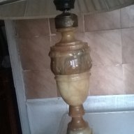 стара нощна лампа от оникс, снимка 3 - Настолни лампи - 15526214