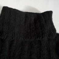 пухкав  черен  пуловер, снимка 4 - Блузи с дълъг ръкав и пуловери - 17128070