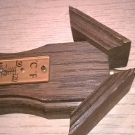 Ретро барометър-40/12см-дърво и месинг-внос швеицария, снимка 11 - Антикварни и старинни предмети - 16404019