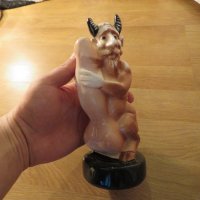 Старинна статуя на дяволче с големи заложби, фалос, полов член, еротика  - изкушение  18+ , снимка 5 - Антикварни и старинни предмети - 21771848