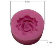  кръгла малка роза силиконов молд форма за украса торта с фондан шоколад, снимка 3 - Форми - 15117799