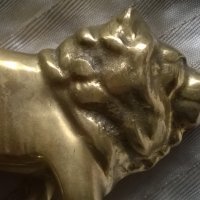 бронзова статуетка-лъв, снимка 2 - Антикварни и старинни предмети - 23848422
