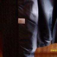 Дамско черна палто” M & S Mode „на  елегантни тънки райета с мъхеста яка., снимка 14 - Палта, манта - 9249068