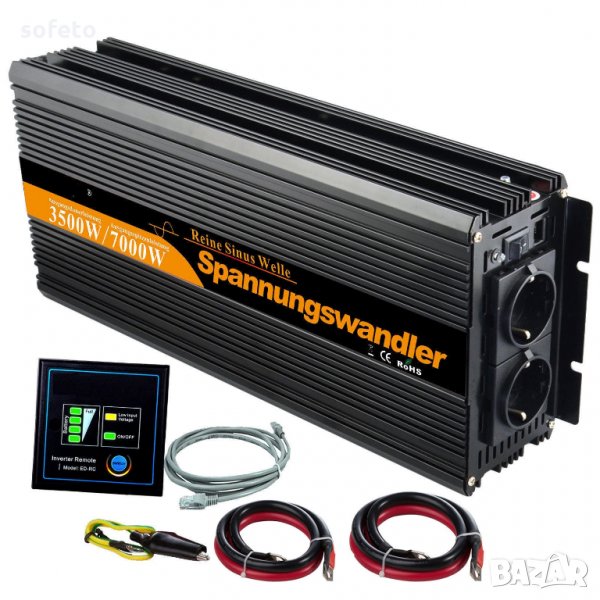 НЕМСКИ инвертор пълна синусоида 7000w 24 - 220v, снимка 1