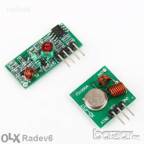 RF предавател и приемник на 433mhz, Ардуино / Arduino, снимка 1