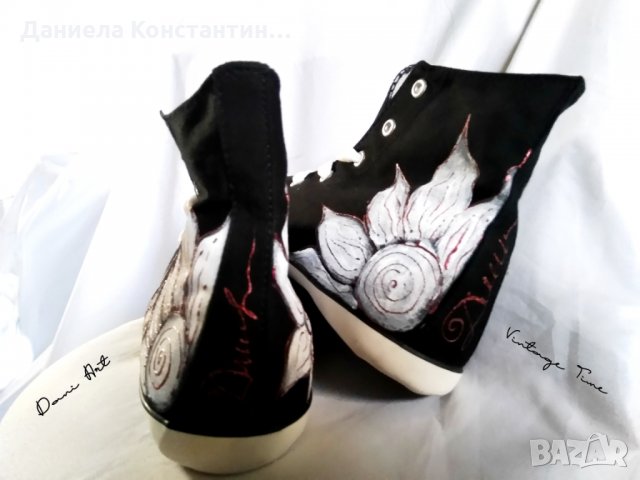 Рисувани кецове-2, снимка 5 - Кецове - 22966379