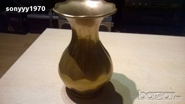 Massiv messing-ваза-18/12см-внос швеицария, снимка 5 - Колекции - 15443675