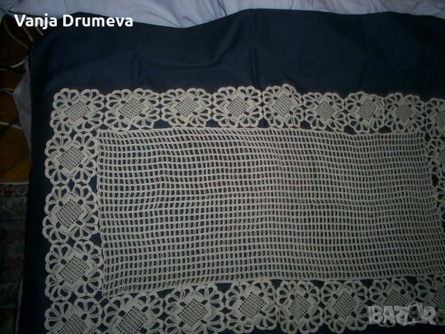 голямо каре плетено на една кука, снимка 4 - Декорация за дома - 25658984