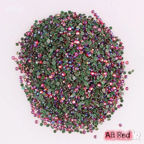 1440 супер ситни различи цветове камъчета диамантчета за декорация и украса нокти маникюр плик, снимка 2 - Продукти за маникюр - 25176642