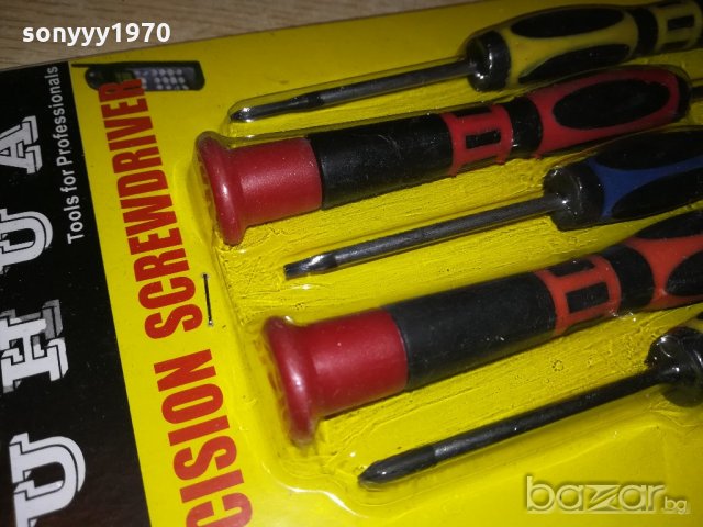 отвертки 5бр-часовникарски/gsm-за финни техники, снимка 6 - Отвертки - 20806325