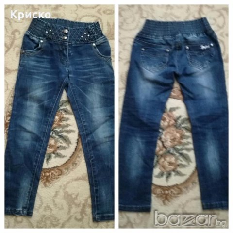6-8 г. Маркови дънки, панталони, джинси, клинове , снимка 6 - Детски клинове - 18411932