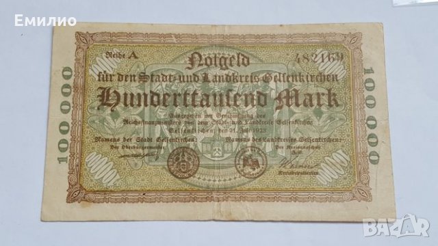 GERMANY 100000 MARK 1923 